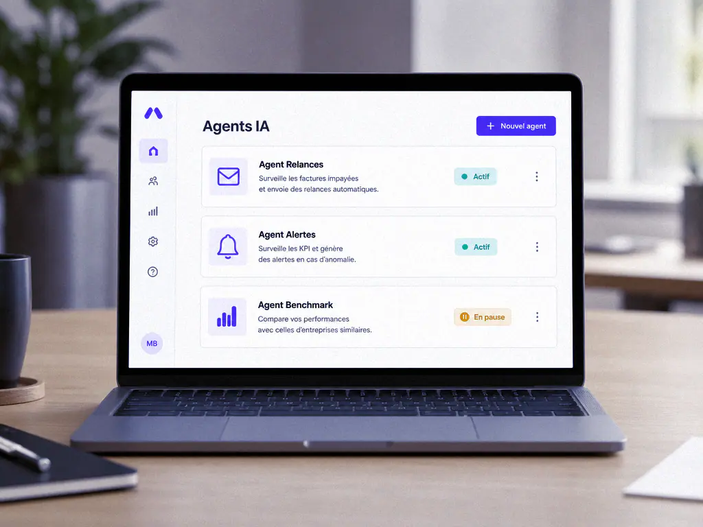 Agents IA de relance, d’alerte et de comparaison actifs dans la plateforme Korbyx