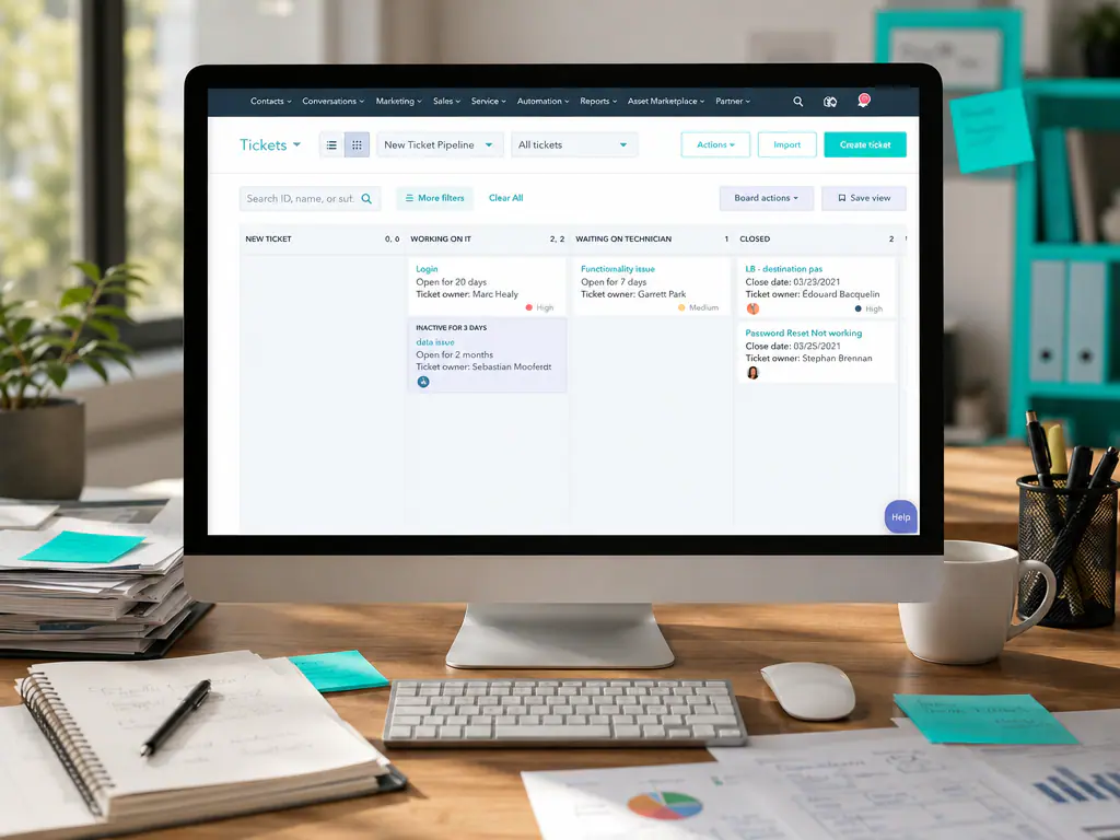 Assistant IA agissant dans le CRM d’une entreprise après validation