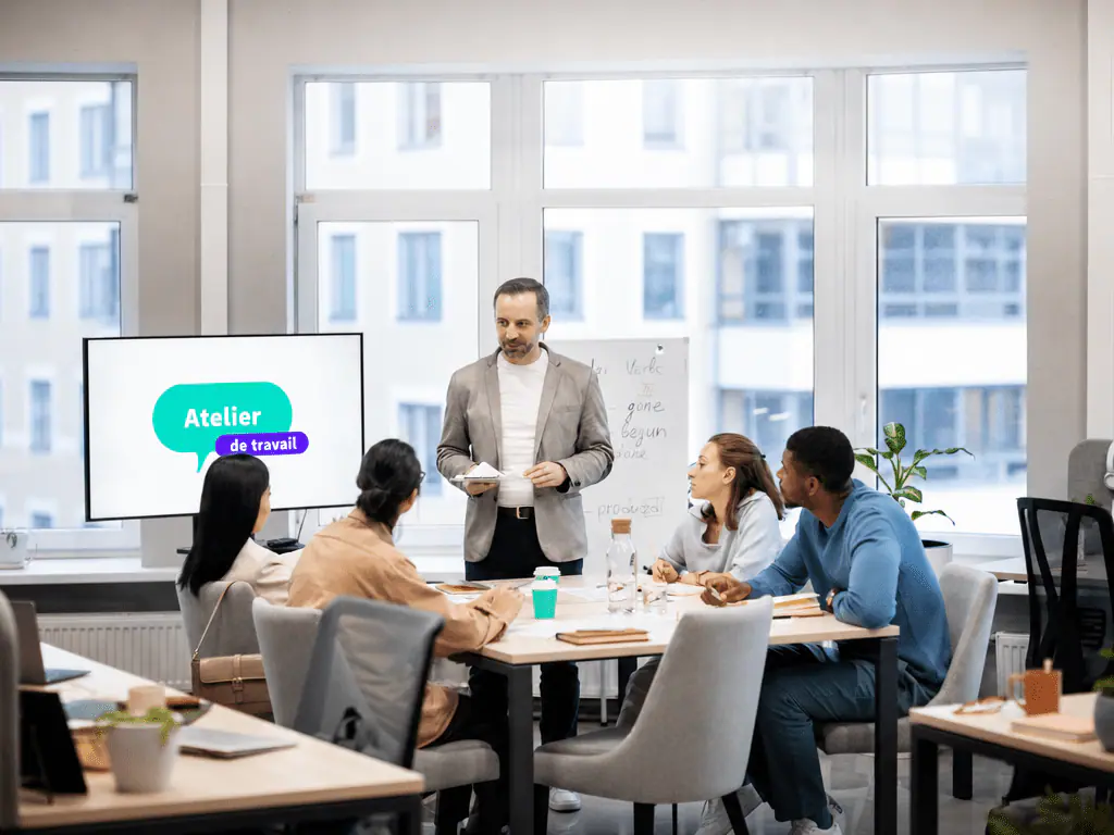 Atelier de formation à l’intelligence artificielle dans une entreprise