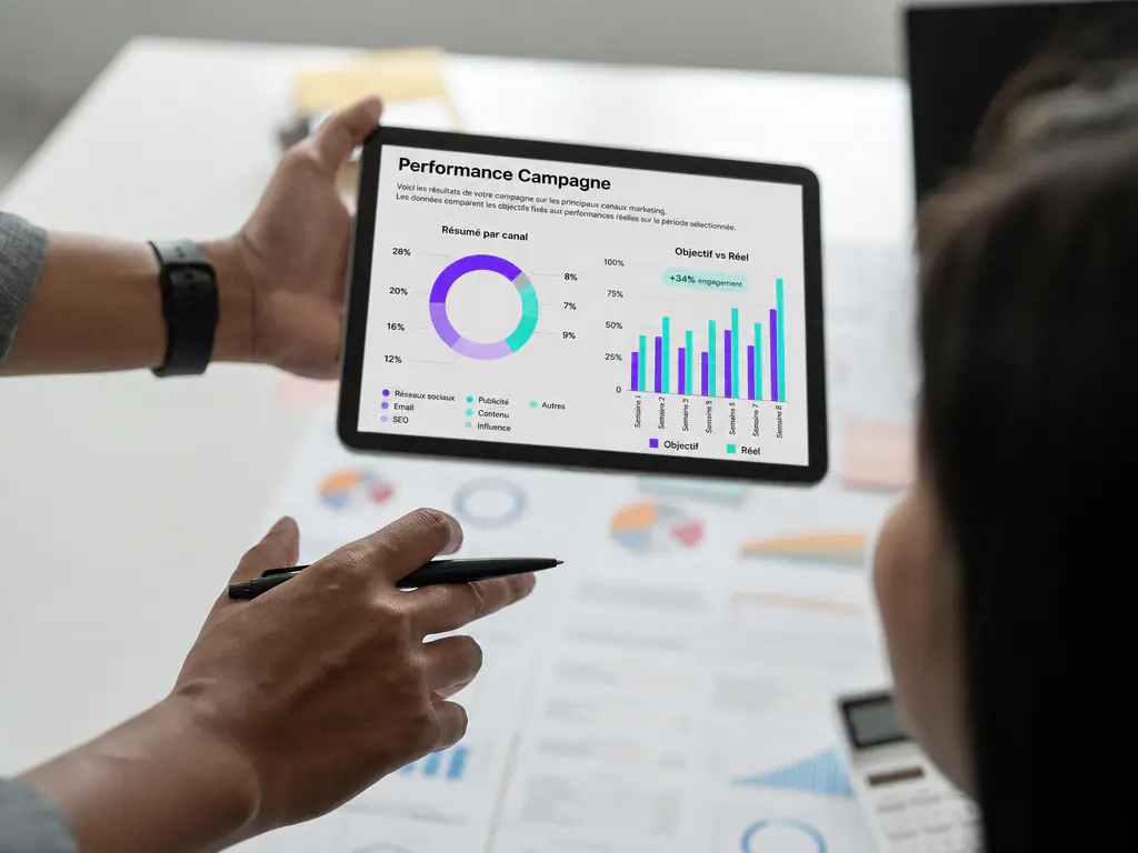 Tableau de bord de performance des campagnes marketing
