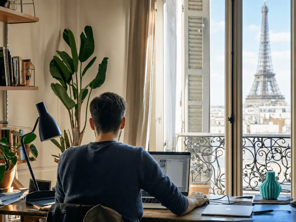 Suivi des demandes entrantes affiché sur un poste de travail