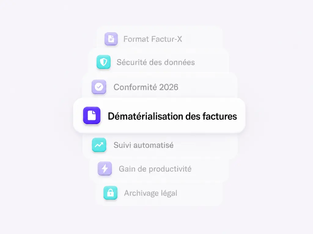 Les bÃ©nÃ©fices de la dÃ©matÃ©rialisation des factures prÃ©sentÃ©s en liste