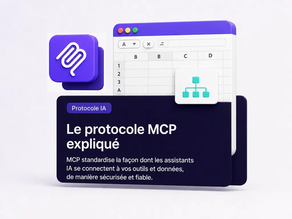 Une fenÃªtre titrÃ©e Â« Le protocole MCP expliquÃ© Â»